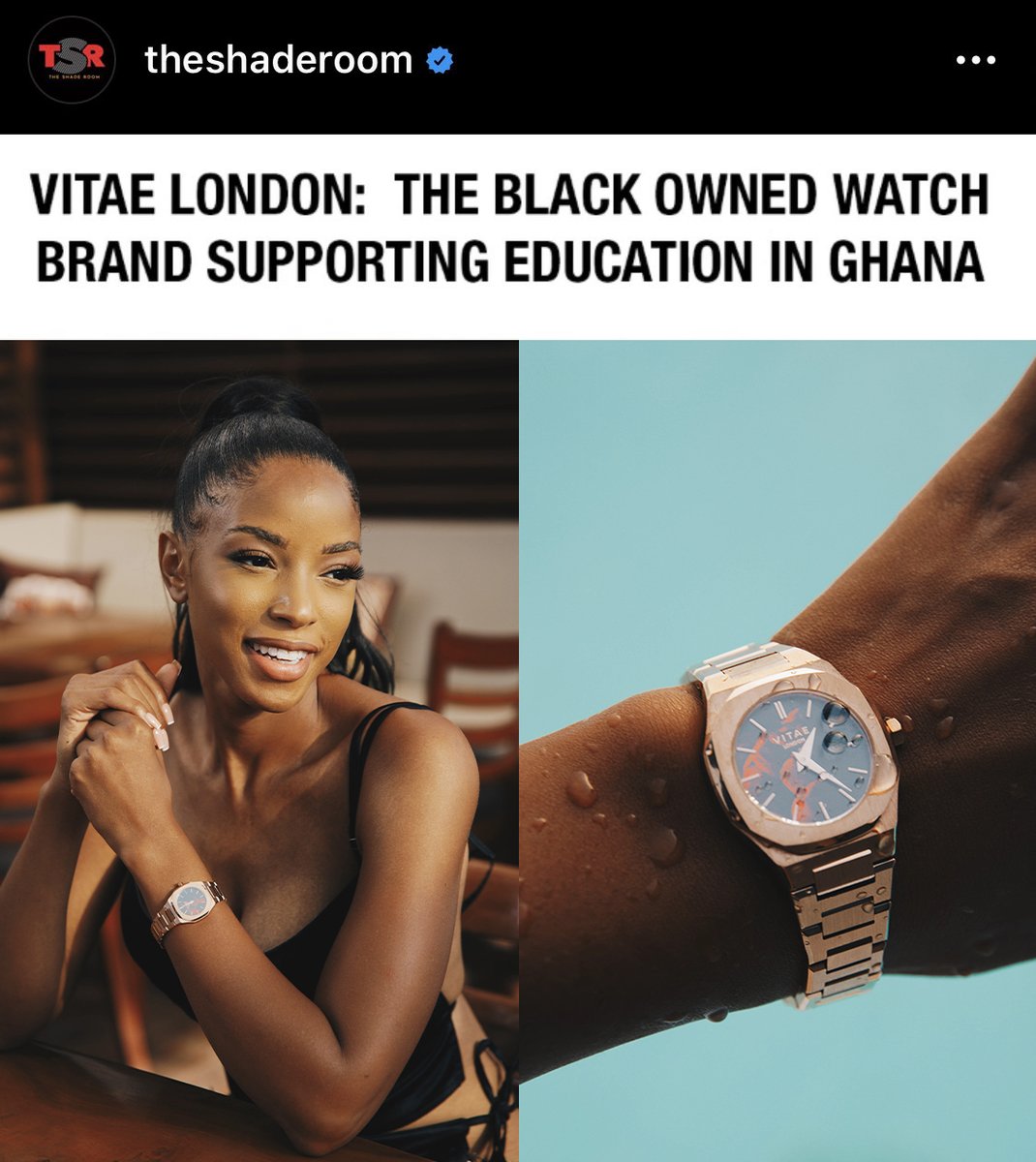 The global Watch brand making a difference. 

RT this &amp; we'll choose someone at random to win £500 / $500 to spend @ vitaelondon.com 

(The competition will last 24 hours)