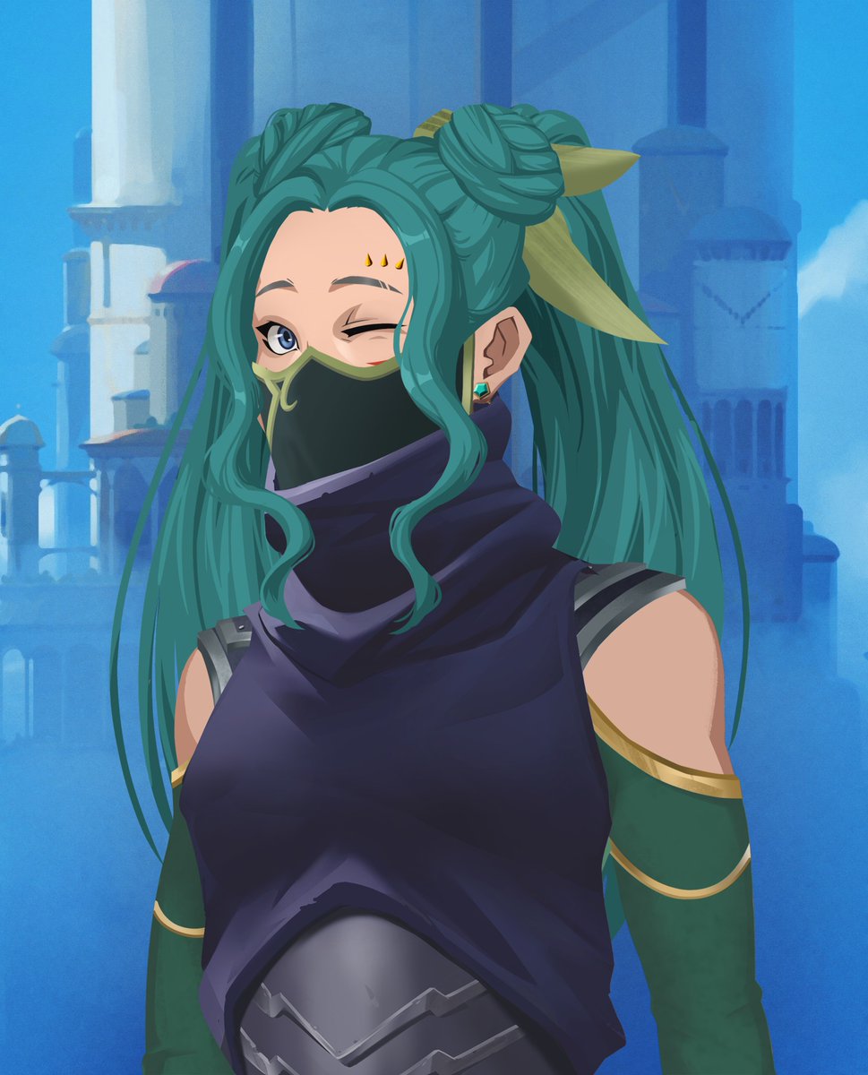Hypermera's tweet photo. #MyLeagueLook Looks like miku:P https://t.co/qNhm0eEA0P