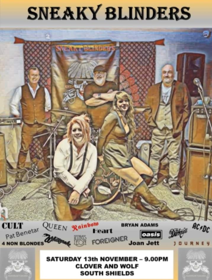 CloverWolf6's tweet photo. After a fab night last night we go again tonight with the amazing      🎶SNEAKY BLINDERS🎶 playing from 9pm. A very popular band in the north east you don't want to miss out. #supportlocalbands #livemusic #supportsmallbusinesses https://t.co/4IS4wYIuV4