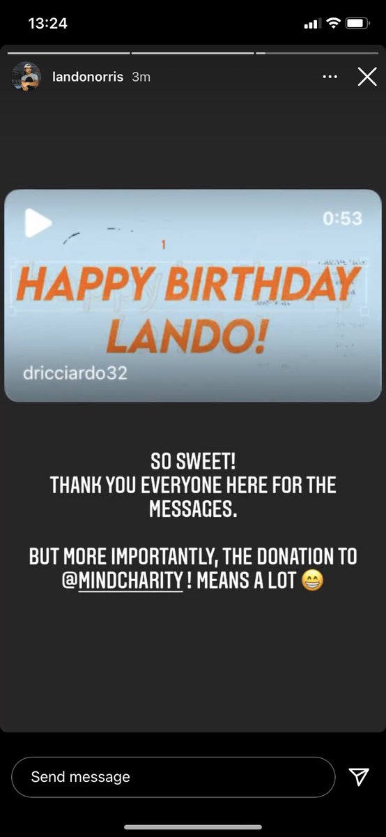 StillWeSendIt's tweet photo. Lando you‘re a legend, thank you for acknowledging our work🧡 happy birthday again!! @LandoNorris @DRicciardo32 https://t.co/jaYd9Yv1Nh