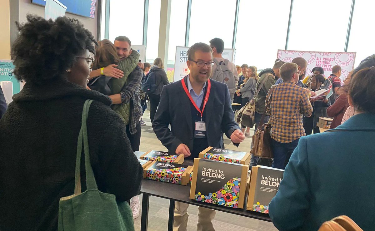 What a fantastic feeling to launch #InvitedtoBelong this morning at #NYMW21 - and to put it in the hands of 100s of youth leaders! Together let’s create places of belonging and inclusion across the UK and Ireland! #SEND #additionalneeds #belonging #inclusion #resource #launch