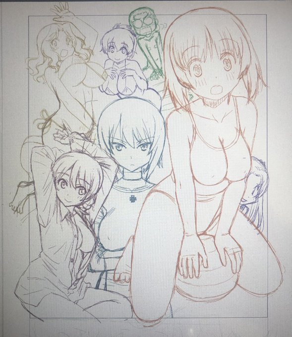 制服も戦車も無いので、ステルスガルパン表紙に。 