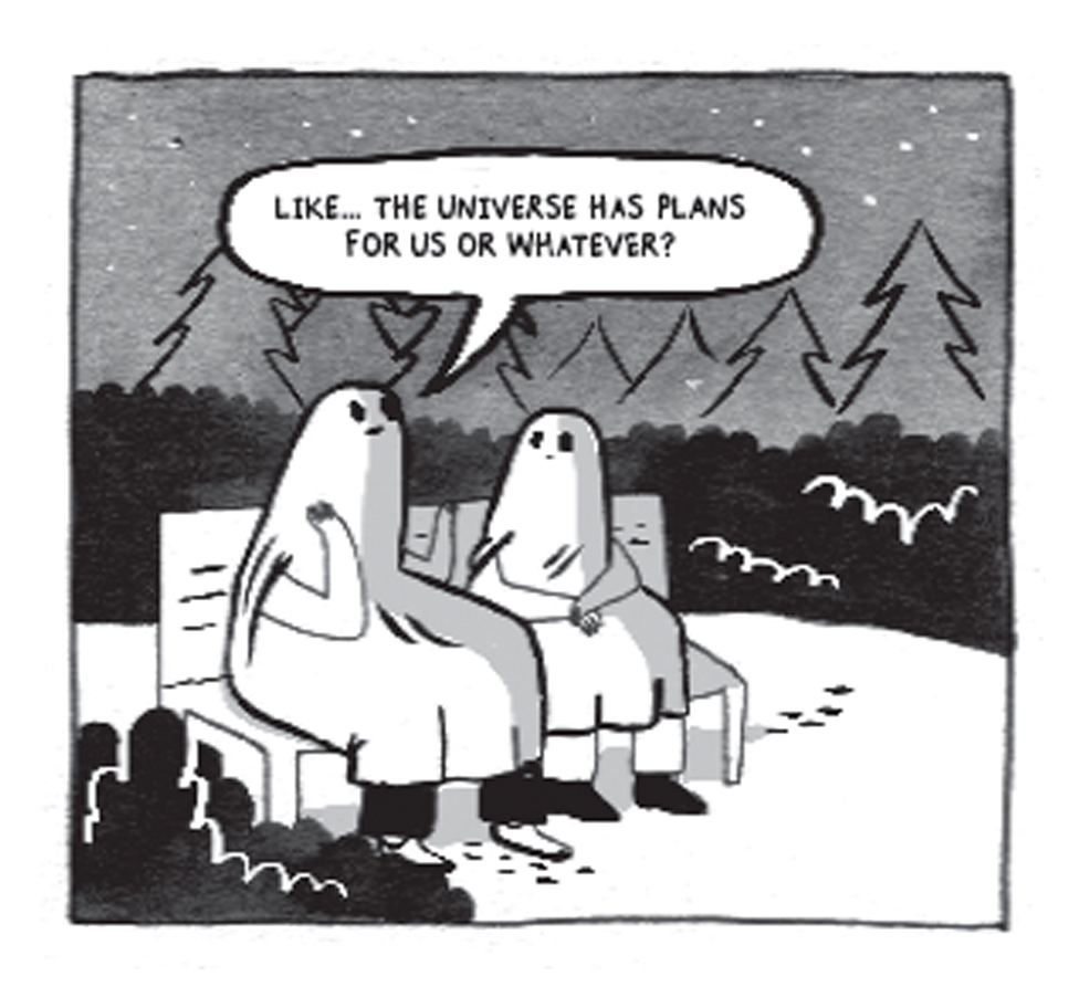 A cute little snippet from the Sad Ghost Club graphic novel, the next installment is out in January! You can find book 1 at wherever you buy books :) 