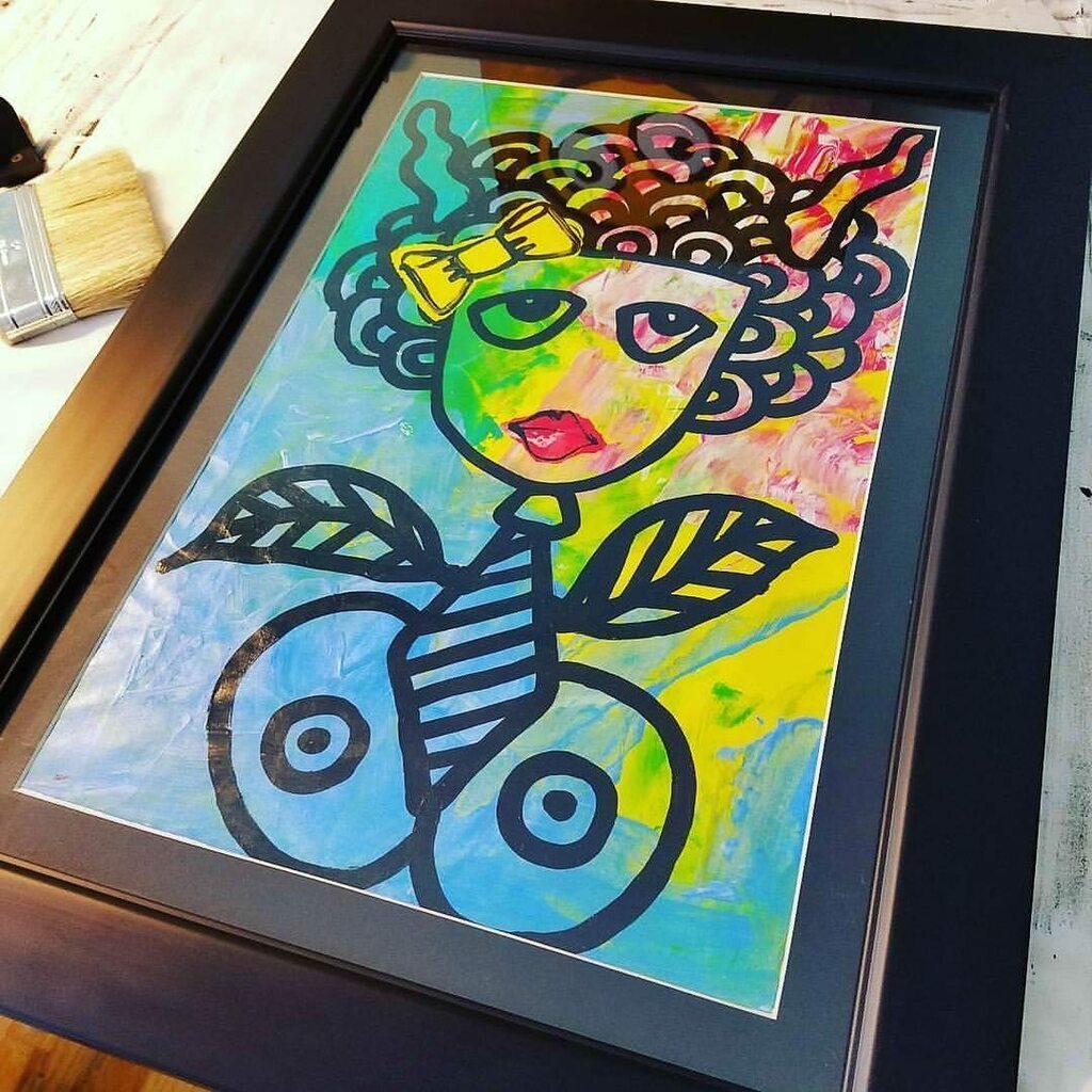 ArtChurchof's tweet photo. Acrylic on canvas, framed! https://t.co/fs5DxhnLEk https://t.co/vw6yy4r09T
