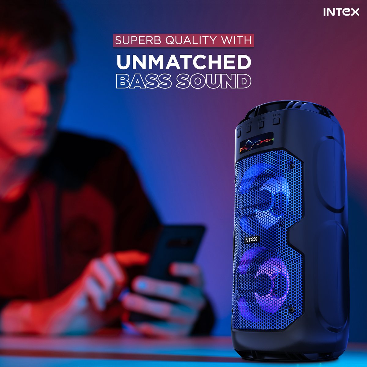 IntexBrand's tweet photo. With the Beast on, you get to enjoy unparalleled music beats and unparalleled bass sounds! 

Shop Now: https://t.co/LFXQtxMt1R

#intexaholic #Beast1003 #newlaunch #launchalert #newproduct #sneakpeek #productlaunch #staytuned #intextechnologies #WirelessMusic #TurnItUp #sound https://t.co/TdgD6RtVUh