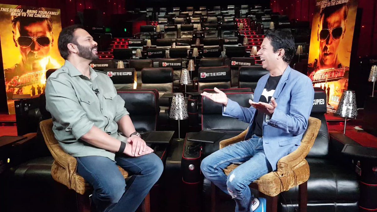 Bollywood’s HIT MACHINE #RohitShetty on next week’s Spotlight on <a href="/ndtv/">NDTV</a>.
Got him when he is finally enjoying a successful box-office run as #Sooryavanshi is racing towards the 200 cr mark.