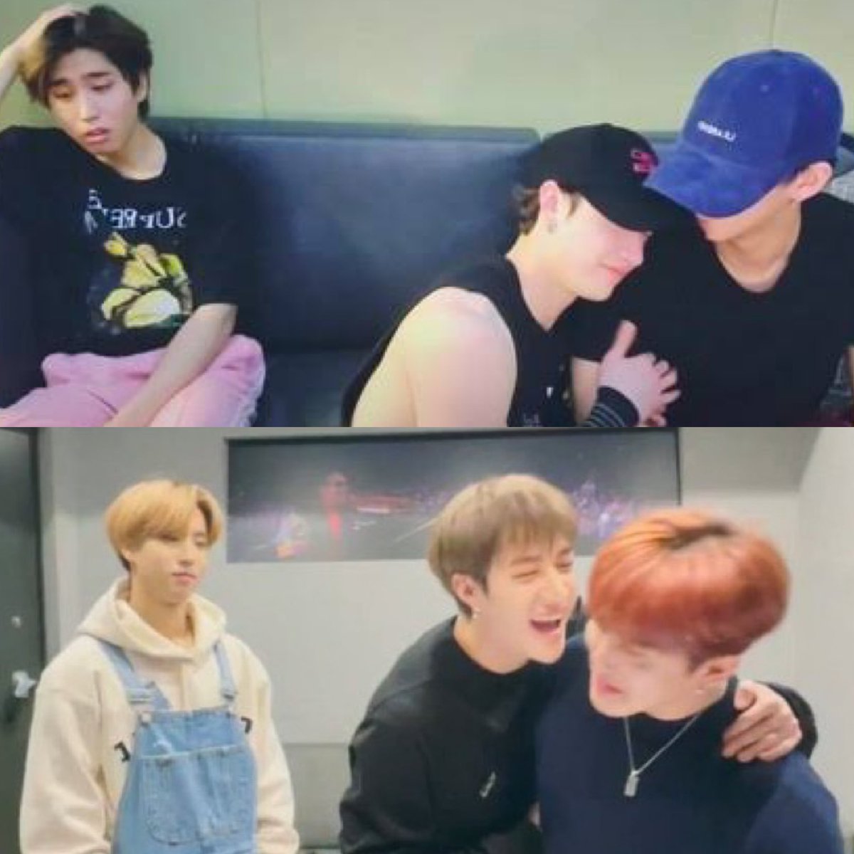 fluffshyunie's tweet photo. these two photos have the same energy https://t.co/3Klu5K715z