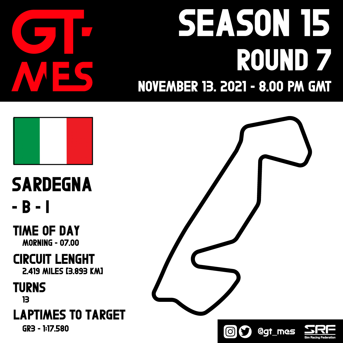 gt_mes's tweet photo. Race day in Sardegna!

Big race for all 3 championships!

https://t.co/ek2K5t0fYZ

#GTMES #SRF #GranTurismo #SimRacing #GTPlanet https://t.co/xkquhIxn1a