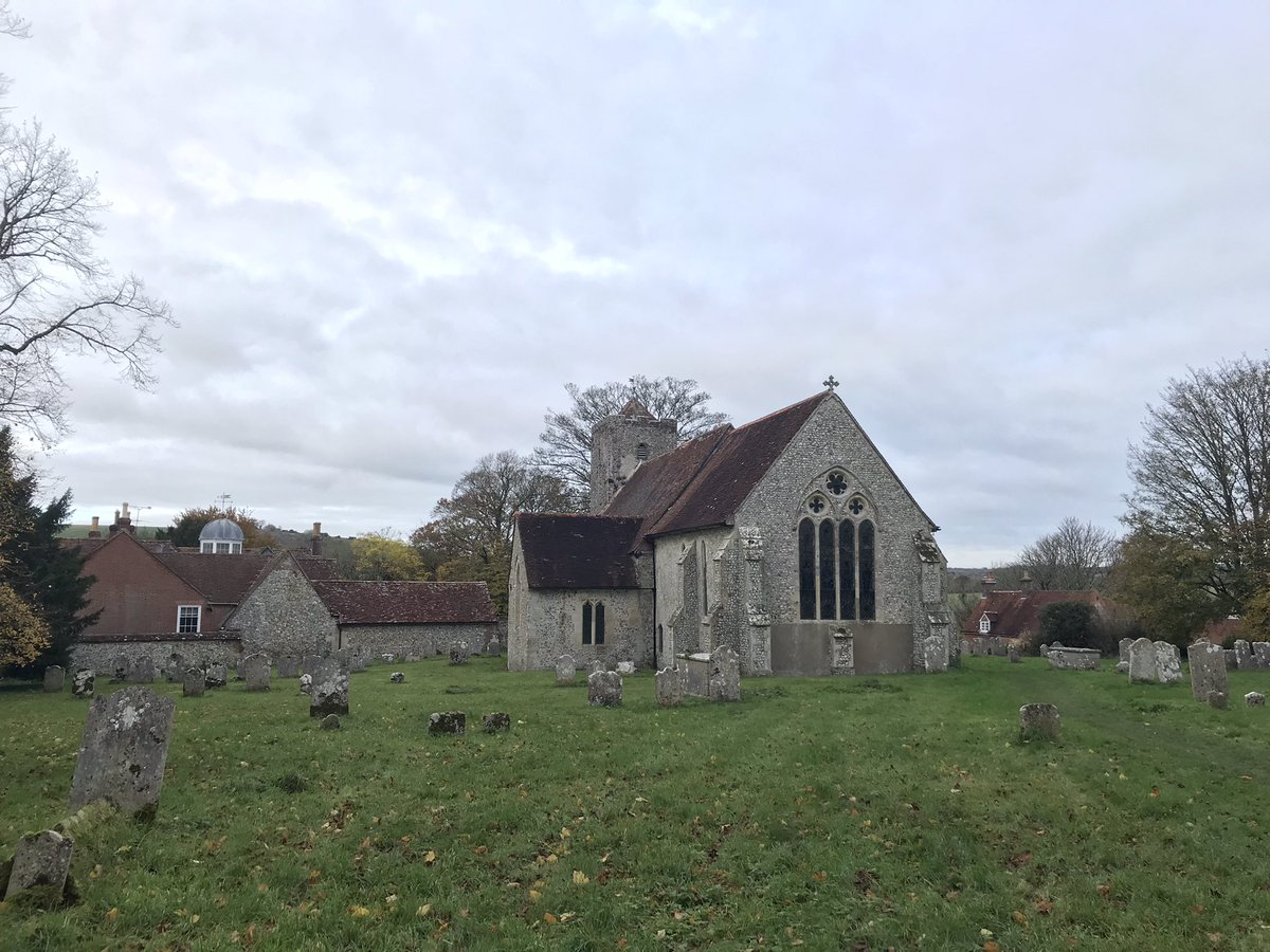 PaulCoxComedy's tweet photo. A lovely walk across Chalton Down with Mrs Cox this morning. Walked from the Red Lion across the down to see St Hubert’s at Idsworth, where the Cox dynasty began.
#chalton #chaltondown #sthuberts #idsworth #walking https://t.co/1m0HeZwBOA