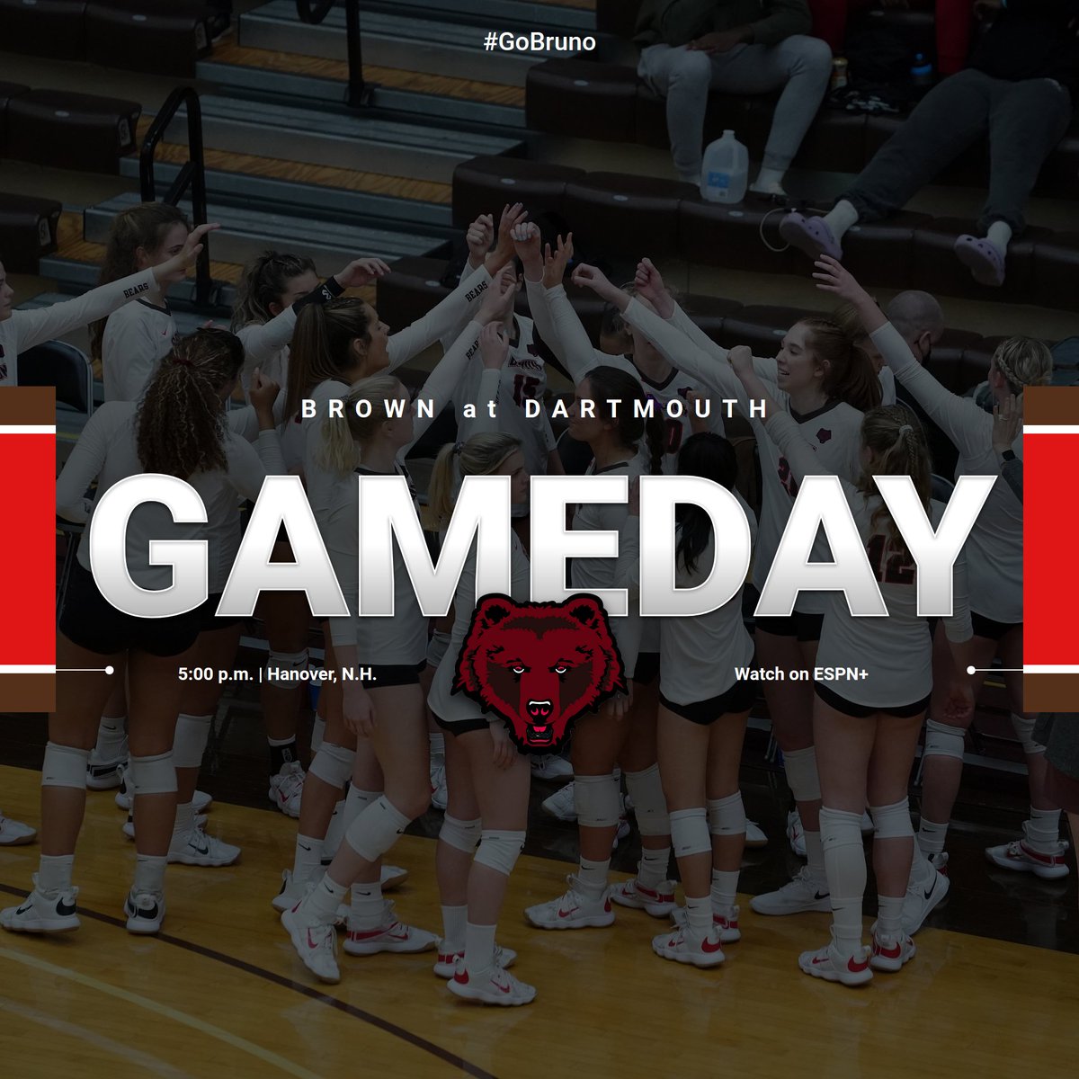 BrownU_VB's tweet photo. GAMEDAY!

🆚 Dartmouth
⏰ 5:00 p.m.
📍 Hanover, N.H.
💻 https://t.co/TUc6SWkCNK
📊 https://t.co/tTlQzZNrLh

#GoBruno https://t.co/JzYI3YOu7O