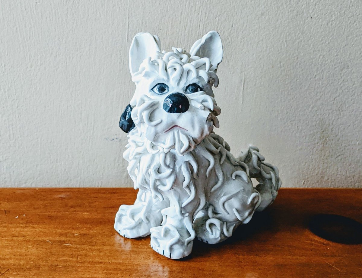 Really cute little spaghetti #scottie or #westie for the dog lover on your holiday list.  Just in at whimsicalvintage.etsy.com #etsy #etsyshop #whimsicalvintage