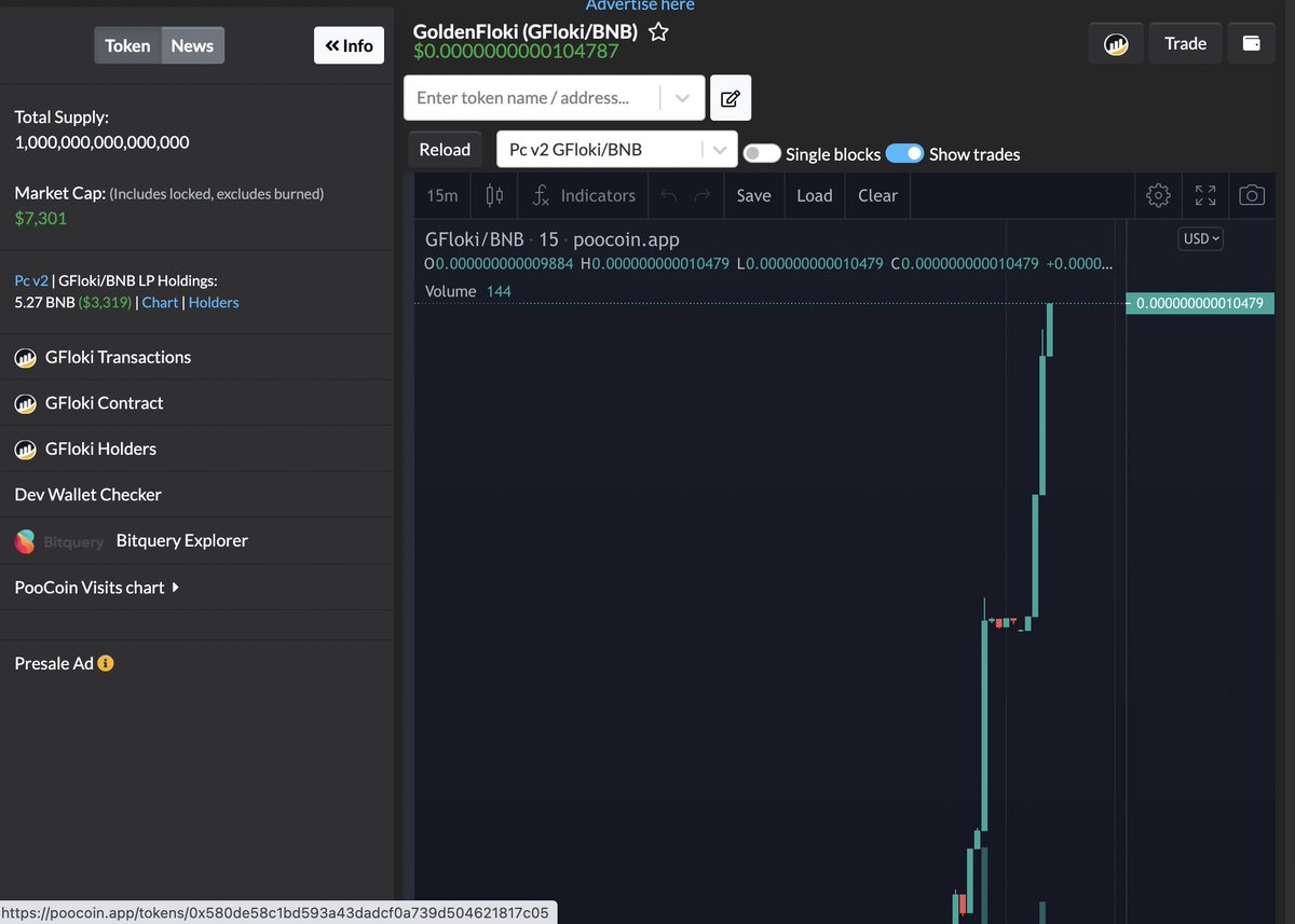 GoldenFlokiBSC's tweet photo. We just broke our first zero!!
Love the community ❤️ 
Big things coming stay tuned.

@PancakeSwap @poocoinapp @cryptogems555 @coinlistings @CoinhuntCC @coinsniper_net @elonmusk @FaZeClan https://t.co/2asUoR4sq2