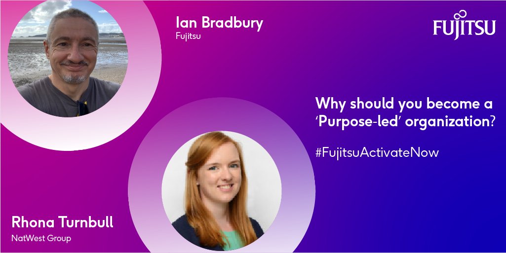 In this #FujitsuActivateNow session we explored with @NatWest what being purpose-led means for Financial Services companies - and the role #DigitalTransformation has in supporting this journey. okt.to/HLYImA
  #ConsumerExperience #FujitsuUvance