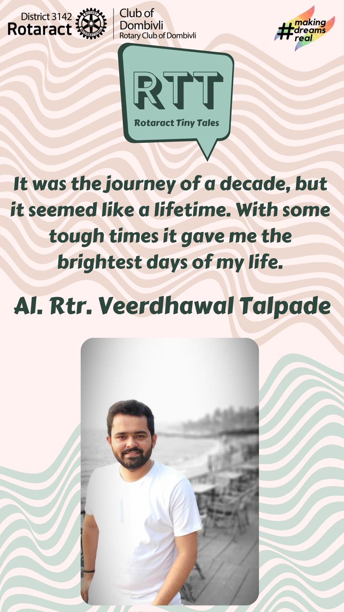 rcdombivli's tweet photo. The president of RCD who made the club proud in R.I.D. 3140 then. A person who has always been a huge support to the club. Presenting to you, the Past President of RCD, Al. Rtr. Veerdhawal Talpade! @veertalpade11 #RotaractTinyTales #RTT https://t.co/rQ3MbeA4rF
