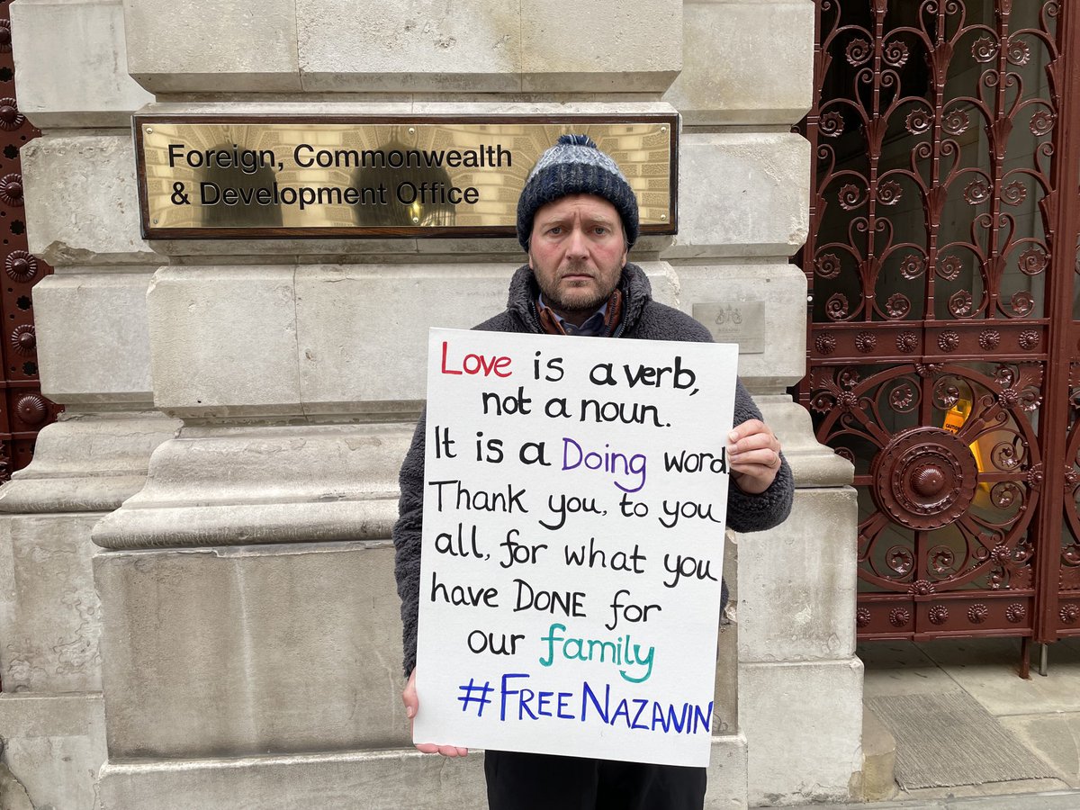 Day 21 #FreeNazanin Today I have promised Nazanin to end the hunger strike Gabriella needs two parents Thank you all for your overwhelming care these past three weeks