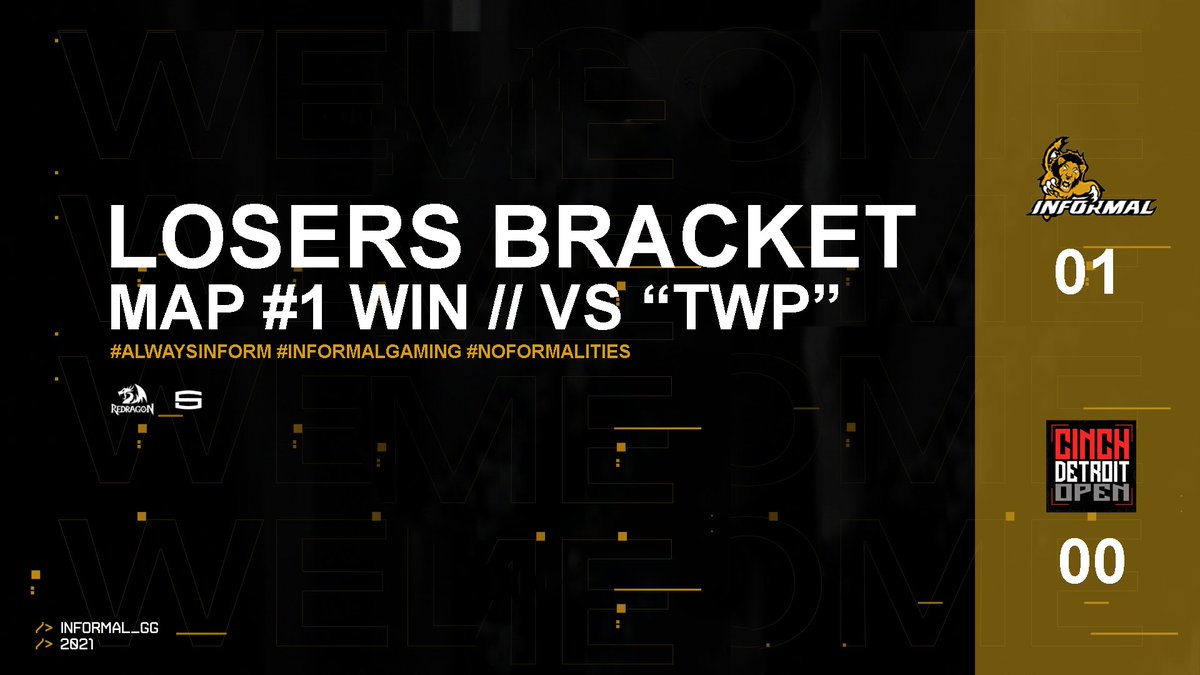 Informal_GG's tweet photo. What a great start to the day, #InformalCOD takes map #1 over "TWP"!
- https://t.co/rZ5HPCBc2l
#AlwaysInform #InformalGaming #CinchDetroitOpen https://t.co/rZei1CBNFB