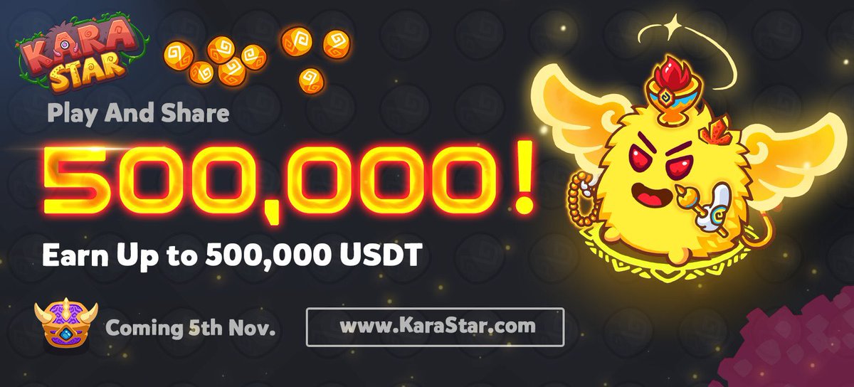 Matinweb3's tweet photo. 📢 Attention ALL! Join @KaraStargamefi.

Beta is NOW ON GOING! Get 3 FREE #NFT pets right away!❣️

✅Full Experience: NFT marke, PVE, PVP
🔥Fight battles for points which can exchange for 500,000 $USDT rewards!

🎁Rules:
RT &amp; Click
Start your journey NOW!  https://t.co/Fr3t9zkLhf https://t.co/cOP2HTvTr0