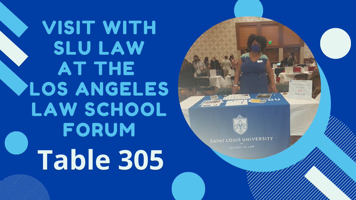 SLULAWAdmits's tweet image. SLU LAW Assistant Dean for Diversity, Equity  and Inclusion Belinda Dantley at the @LSAC_Official Los Angeles #lawschoolforum today! Forum attendees - make sure to stop by Table 305 to learn more about the programs and opportunities available @SLULAW