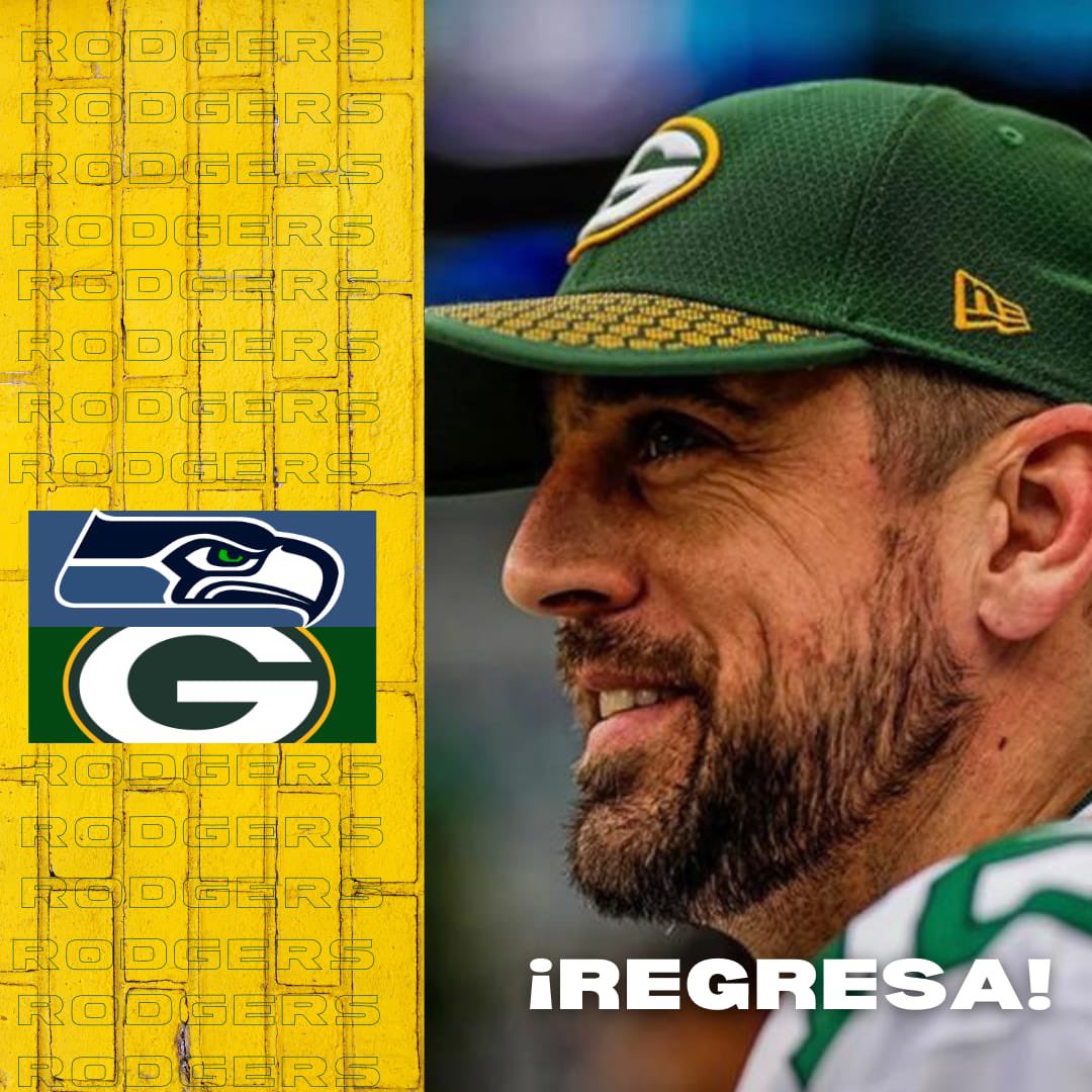 Packers_Mx's tweet photo. Aaron Rodgers ha superado el protocolo de COVID y es ACTIVADO para el juego de mañana. 
#SEAvsGB #GoPackGo https://t.co/BoBYCGVivR