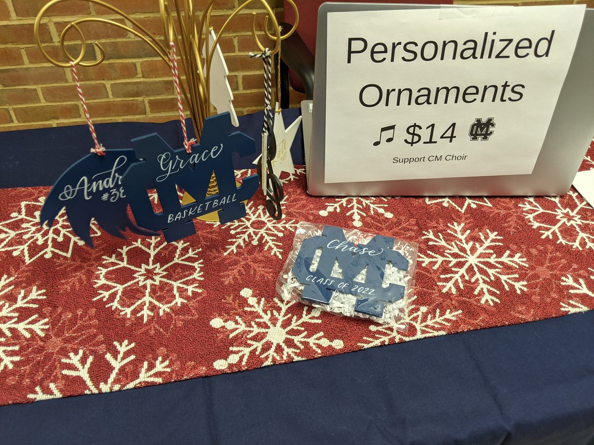 ChoirMassie's tweet photo. Come out to Christmas in the Country at Clinton-Massie. There are so many wonderful crafts! 

Can't make it out to the craft show? Place an order for a personalized handcrafted ornament online!
https://t.co/KVHCVZ75qr https://t.co/CgGrn4oj8q