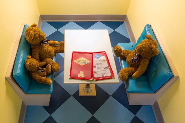 magmidd's tweet photo. I'm a children's museum person so all my favorite things are #SomethingTiny but here's a highlight- the Teddy Bear Diner I designed for @DiscoveryActon 🧸🍽️ #Museum30 https://t.co/qOSFy1OjjW