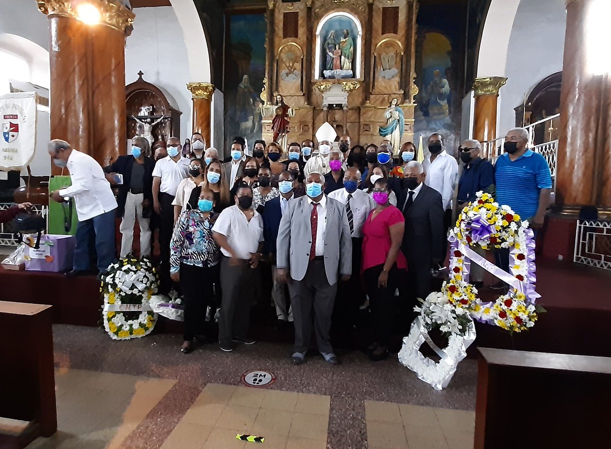 Periodistas de Panamá y Colón participan en Misa de Acción de Gracias en la Iglesia de Santa Ana, con motivo del Día del Periodista panameño.