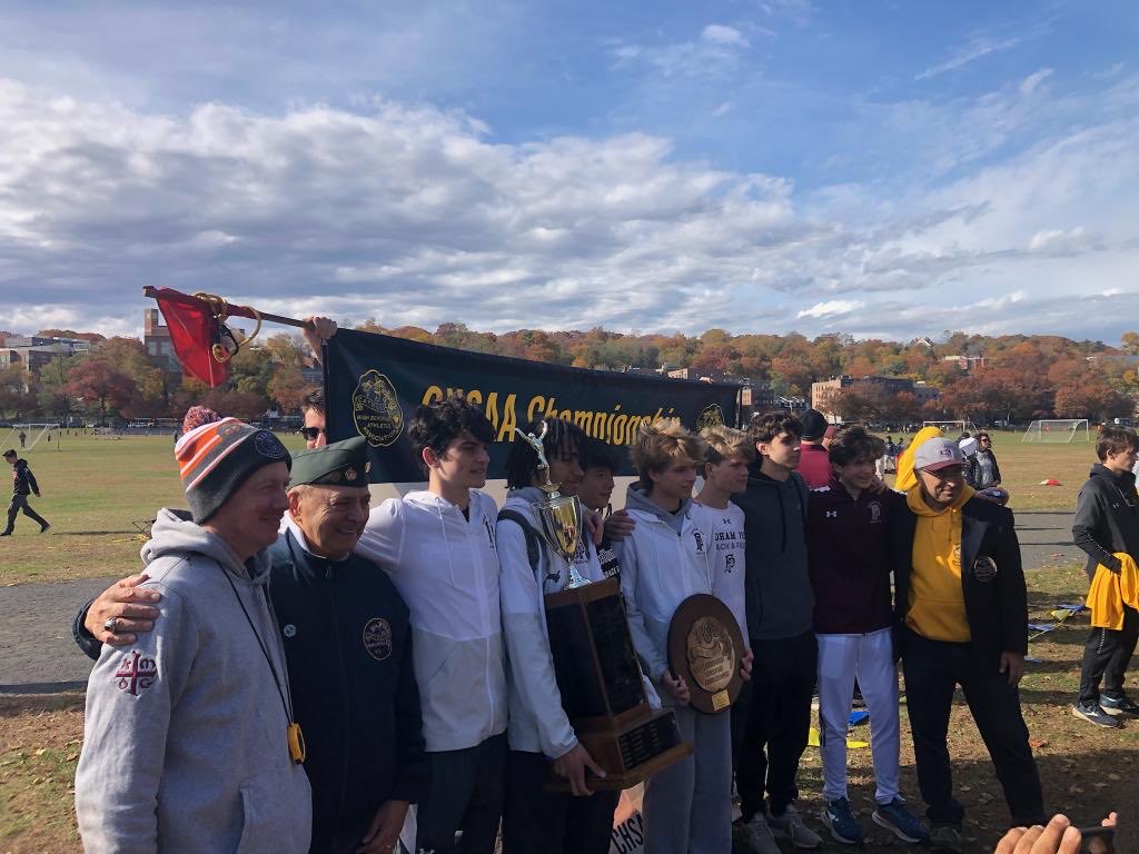 fptrack's tweet photo. Fordham Prep: 2021 CHSAA Catholic State Champions! https://t.co/sazJ55dscl