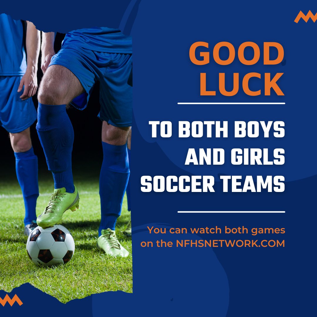 Good Luck to both our soccer teams! We are proud of you! #gobegreat