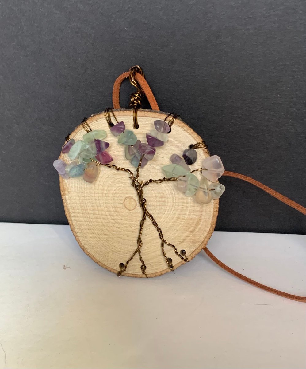 GCraftworks's tweet photo. Wire-wrapped Tree of Life on Wood Disc
https://t.co/3bNU3844jt

 #etsy #fluorite #handcrafted #wirewrapped #crystals #ashtreeoflife https://t.co/mDo7seyvoe