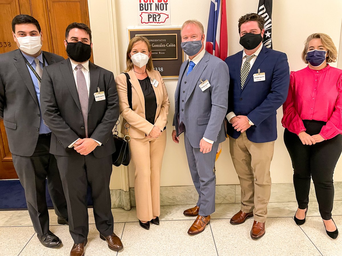 drdavidlenihan's tweet photo. I am excited I was able to be in Washington, D.C with Rep. Jenniffer González-Colón to discuss PHSU’s involvement to help solve the healthcare crisis in Puerto Rico. 

Thank you to Rep. González-Colón for having us! 

#HealthCareCrisis #PHSUfamily https://t.co/aUVxuTv8zM