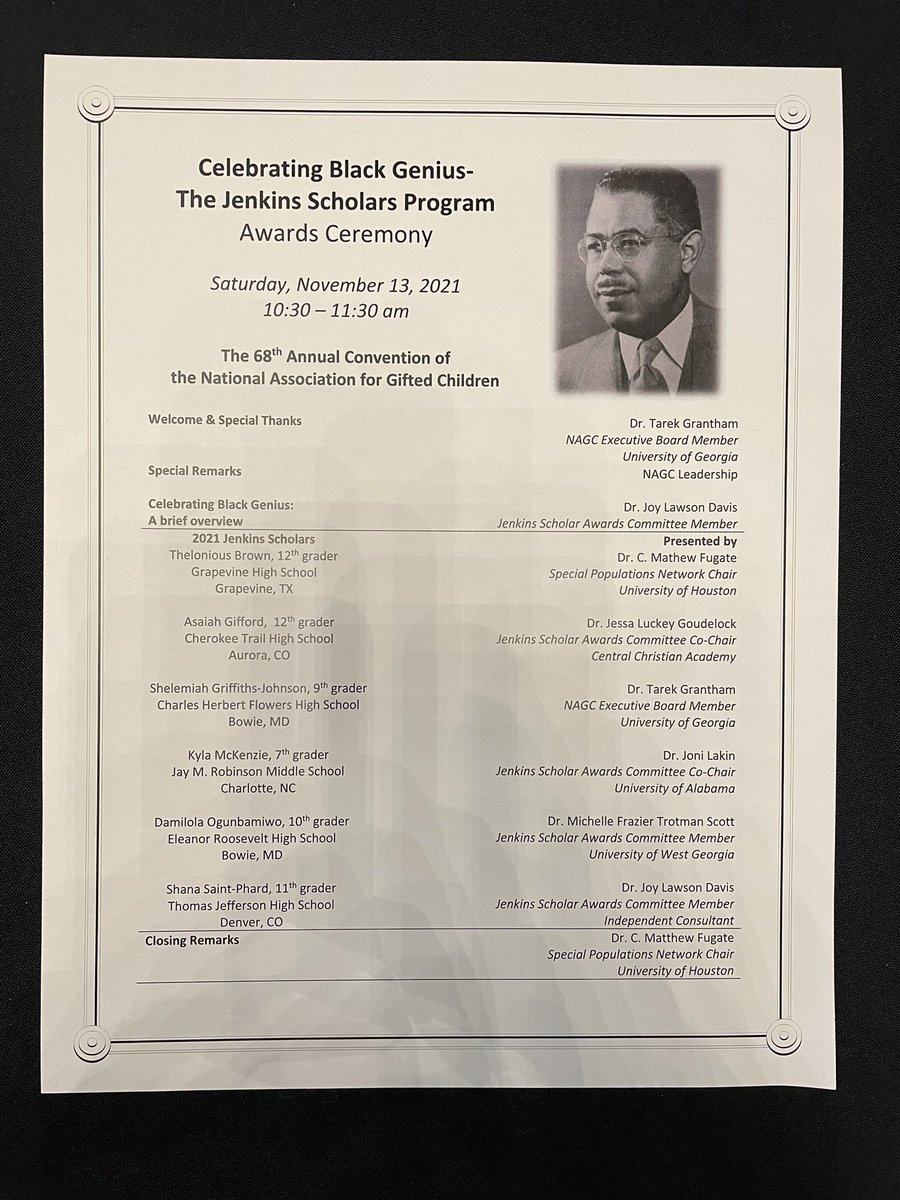 CTaliaferro35's tweet photo. Could not be more proud or more excited to be celebrating Xiujia Brown as  a Jenkins Scholar at #nagc21 today!! @GHSASPIRE @RamsersRhetoric @TMSpitsberg @MsGuthrieGHS @AlexFingers7 @martinju4 @GCSAGE  @CTMSEdwardsSci https://t.co/9b2phIcX6v