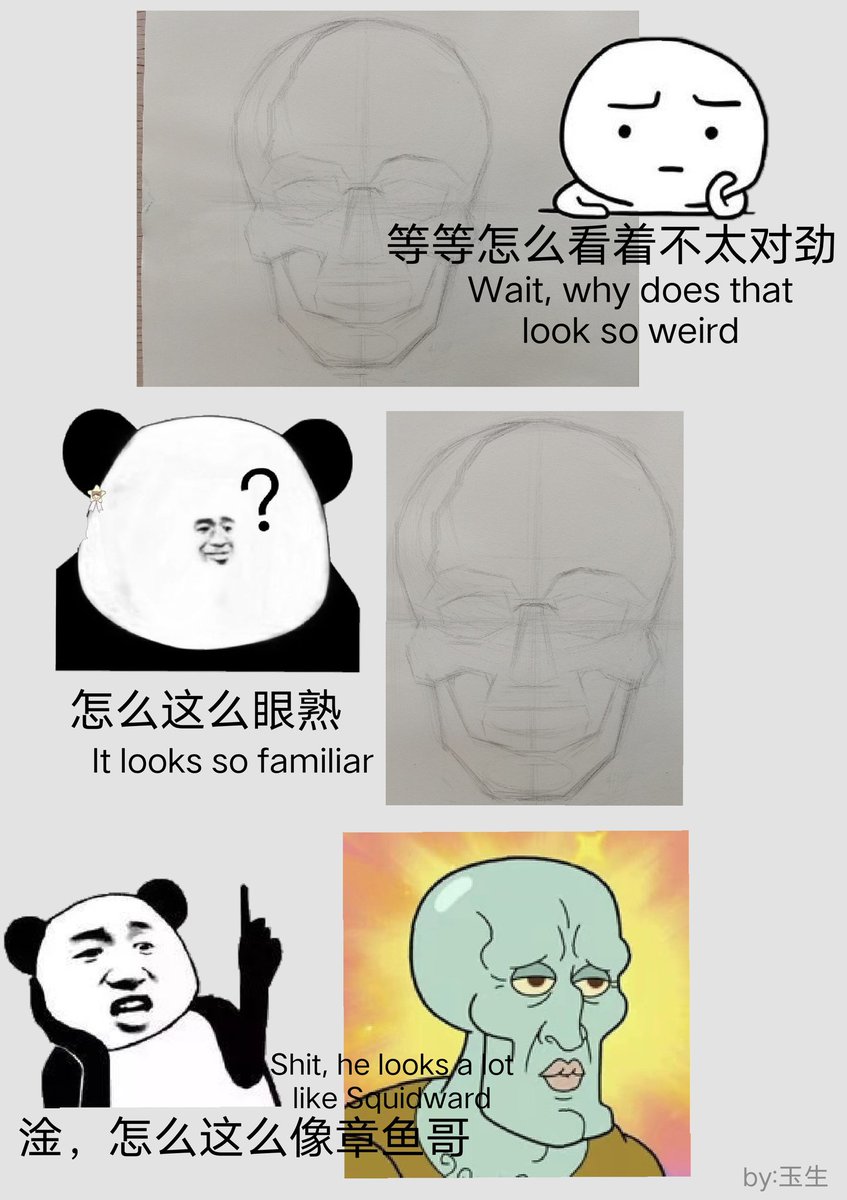 画画实际上并非枯燥无味，有些时候你也能发现一些乐趣在里面，就比如这样[Sometimes painting is not boring, you can find a lot of fun in it, just like this[?]]