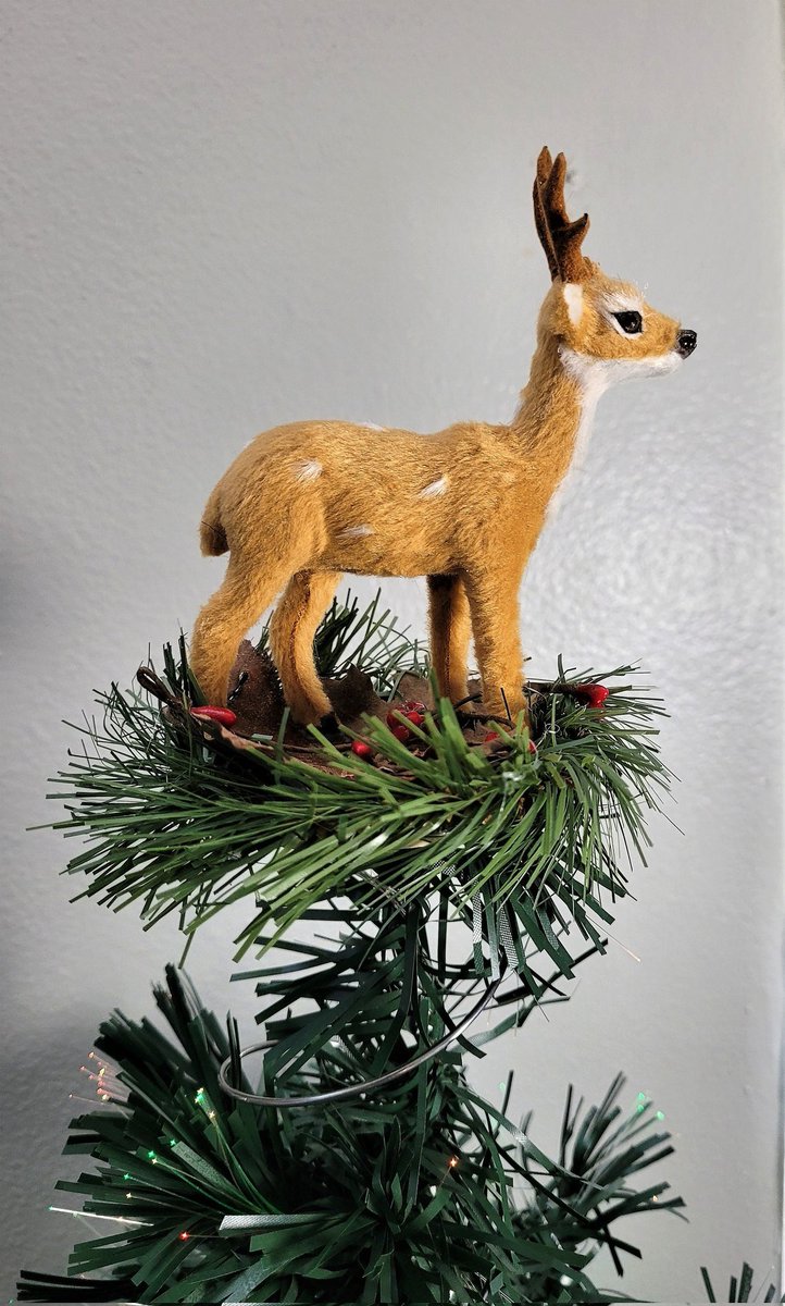 Excited to share the latest addition to my #etsy shop: Deer bed spring tree topper, Christmas Ornament, Holiday decoration, Table Top decoration #woodlandcreatures #deertreetopper #holidaydecor #treedecoration #bedspringtopper etsy.me/3ChMXjA