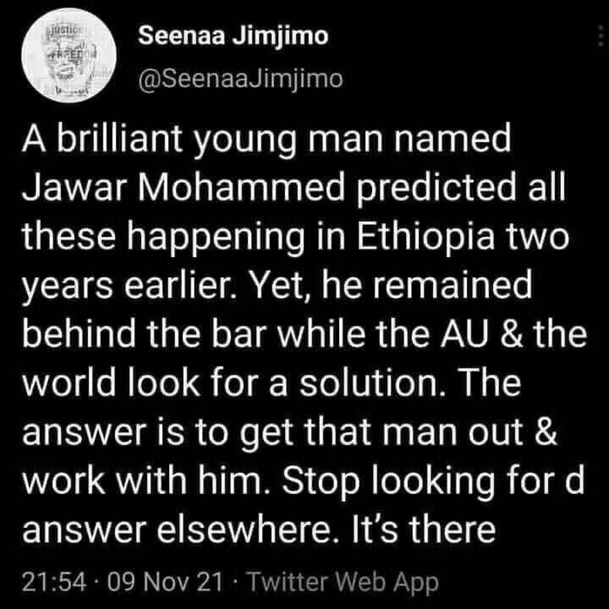 #FreeAllOromoPoliticalPrisoners #FreeAllPoliticalPrisoners