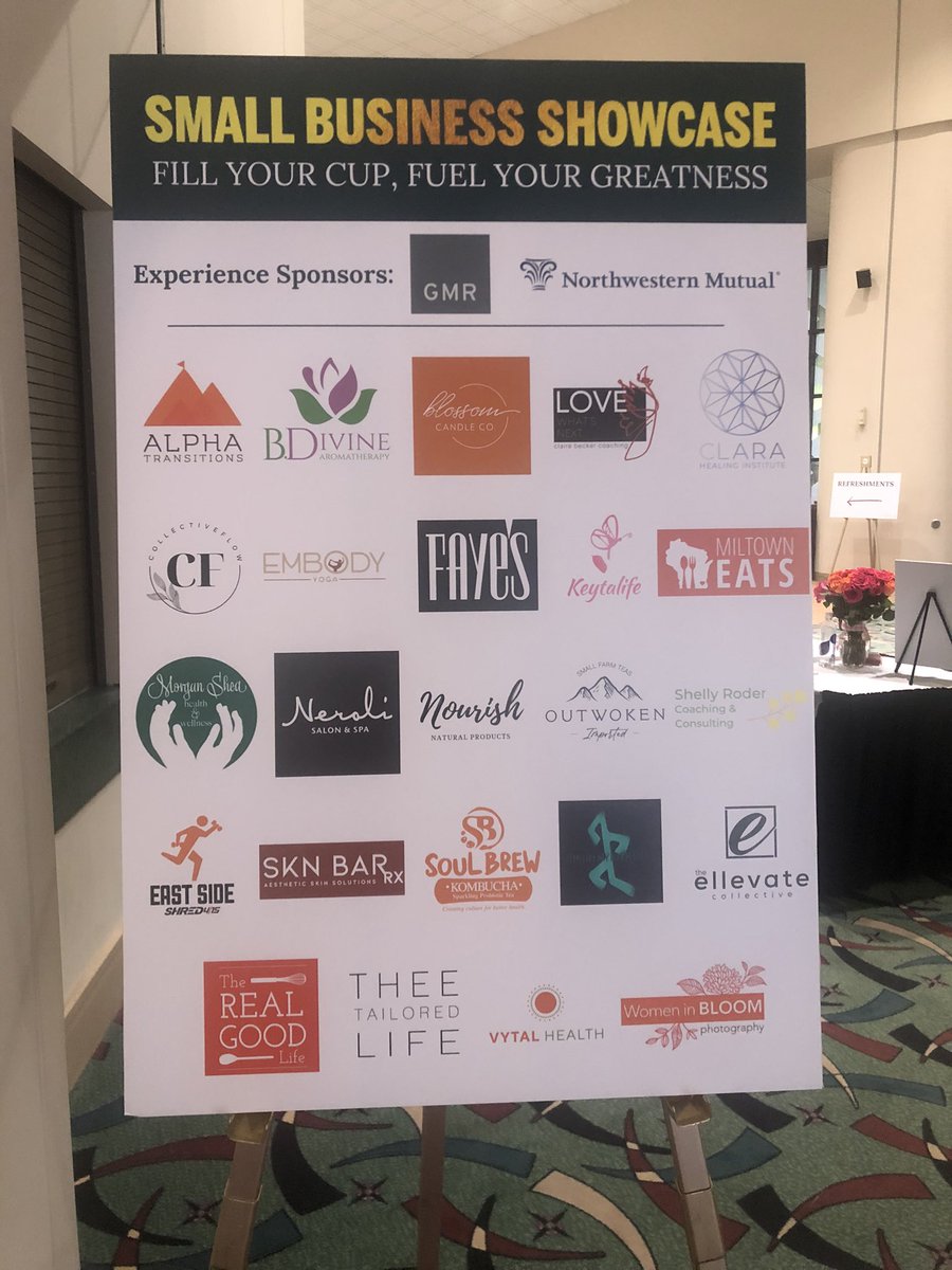 mayonemke's tweet photo. Today we set up shop at the @TEMPOMilwaukee 16th Annual Leadership Event with @allysonfelix and it was nothing short of amazing. 

We are so grateful to the organization for putting together such an incredible opportunity 💚 https://t.co/tRBOn5tsn7