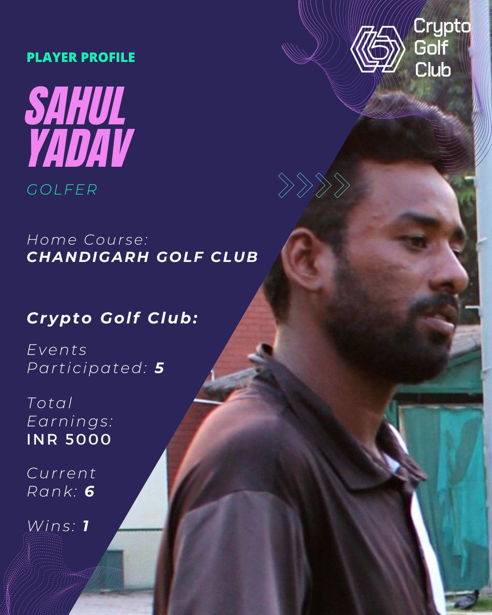 cryptogolfclub's tweet photo. It is always fun to be around Sahul, not only his game is good, his jokes are too. Never a dull moment with him. Sahul Yadav ladies and gentlemen at rank 6β³πβ
Designed by @another_fanatic
#golf #cryptogolfclub #NFTCommunity https://t.co/nWwxJcz4Kk