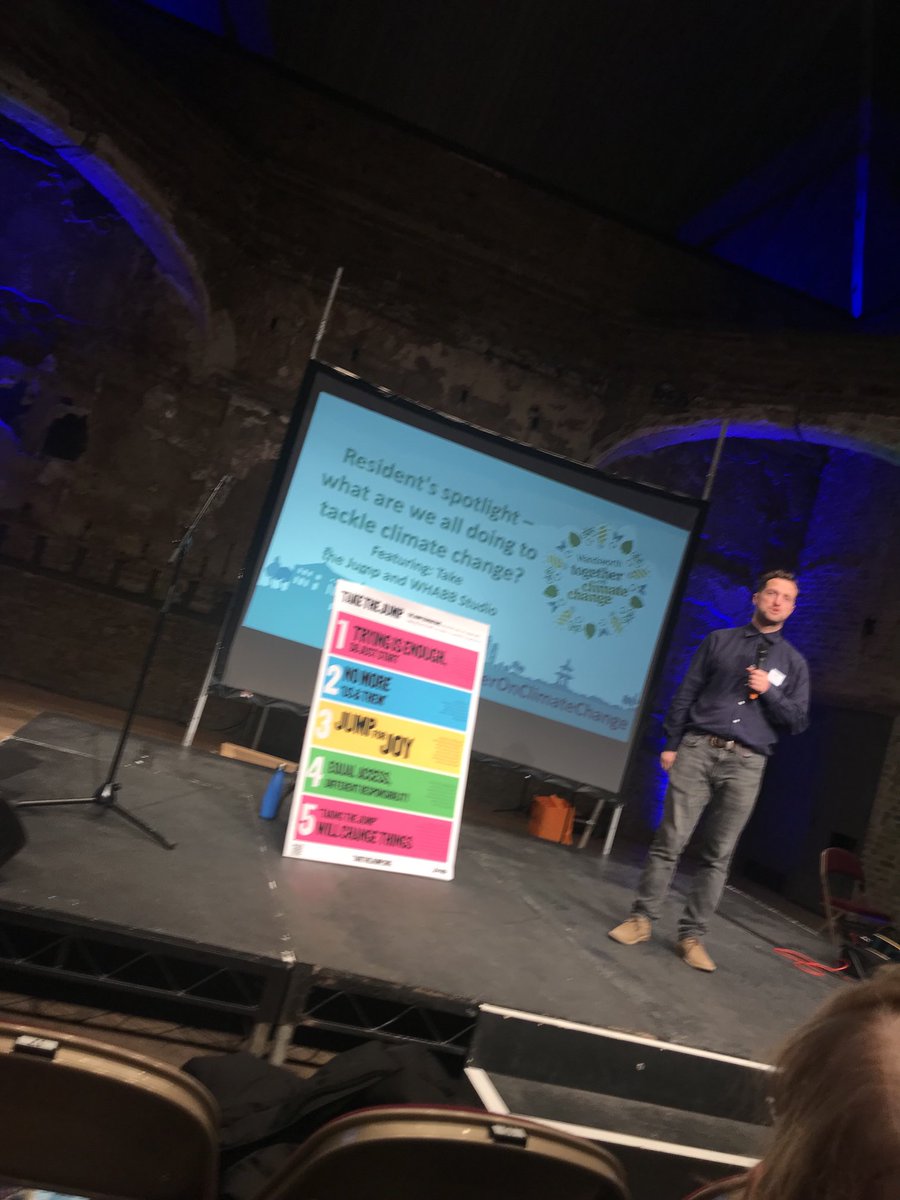 MrsJane_Cooper's tweet photo. Just spent three great hours ⁦@battersea_arts⁩ ⁦@wandbc⁩ climate change festival listening to different speakers and talking with the many stallholders. Thank you to all who organised it &amp; took part it was very stimulating and I learnt a lot. #togetheronclimatechange https://t.co/EgxIHFUBGX