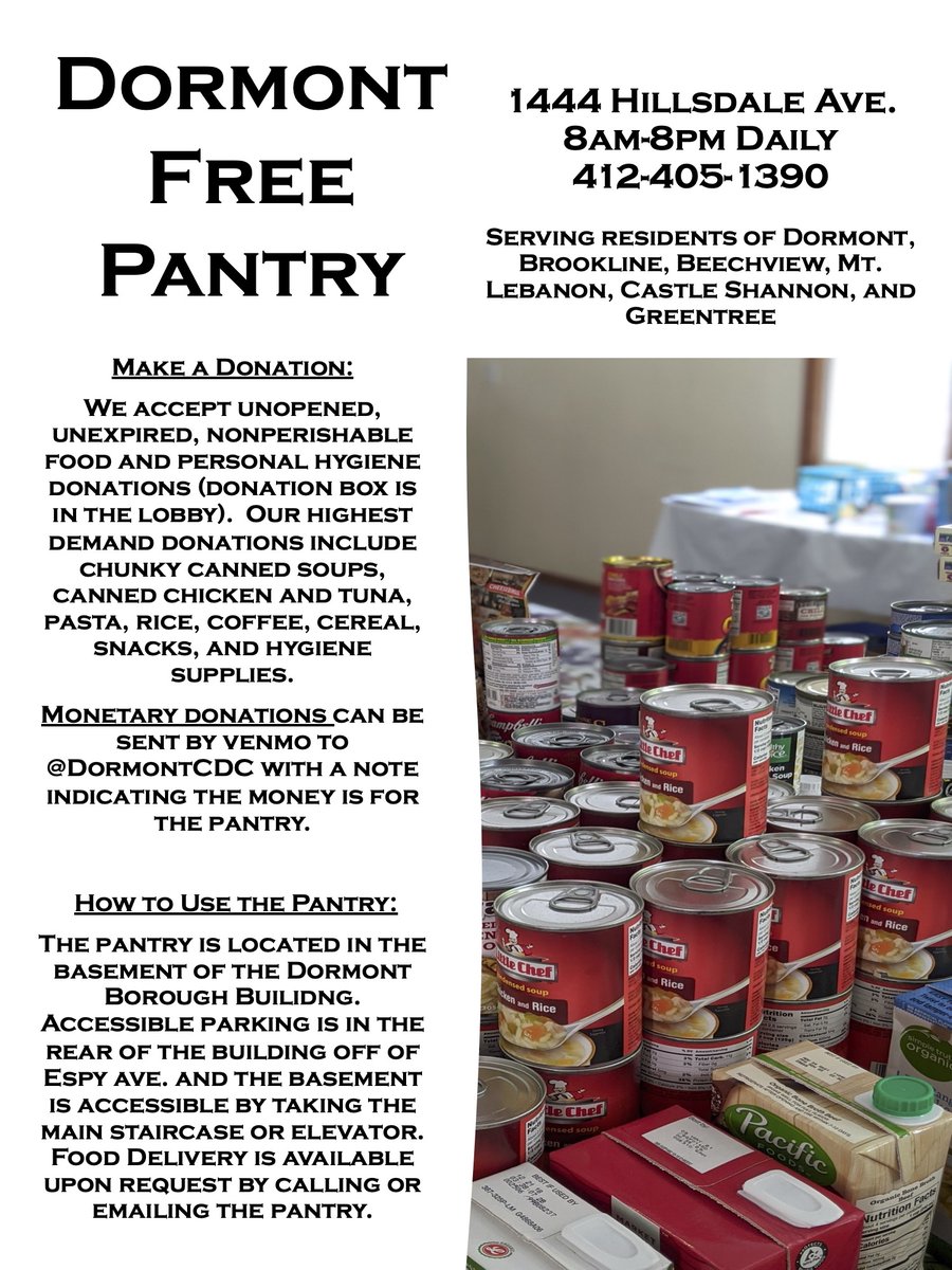 Ynz coming to #RockyHorror, next Saturday? If so, we're raising money for the #DormontFreePantry which helps people have a holiday meal! We're donating $2 for every ticket sold, and selling 50/50 tickets! Donations can also be made at bit.ly/3neYqwd

<a href="/DormontMayor/">Mayor Jason Walsh</a>