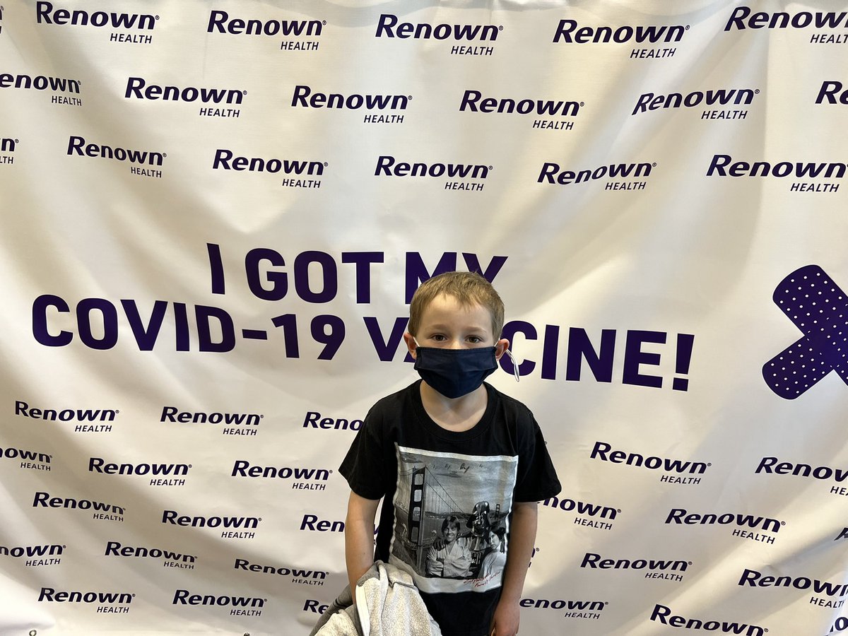 Thank you so much @renownhealth for putting on such a great child vaccination clinic! So grateful our kiddos are getting their vaccinations- a huge relief to so many parents.