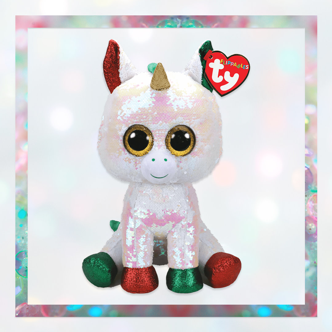 TyInc's tweet photo. Stardust is always in the holiday spirit. Are you feeling festive yet? 🎄🎁

#holidayseason #tybeanieboos #tybeaniebabies #tyflippables #beanieboostagram #beanieboosofinstagram https://t.co/TaeFgjPOw8