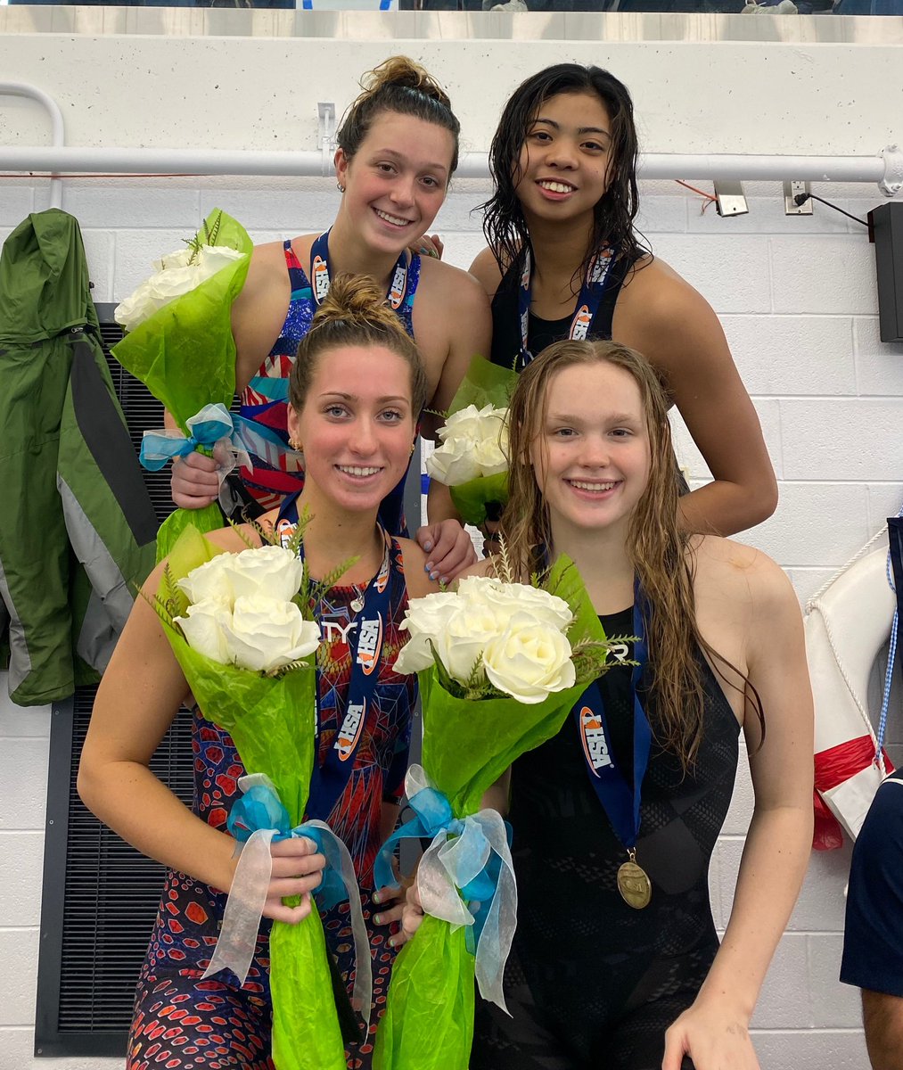 NTStrength's tweet photo. Fastest medley relay in the history of Illinois swimming! #StateRecord 
—
Way to #StartFast @ntgsd - keep going! Time to #FinishStrong! https://t.co/QCRtbHas8m