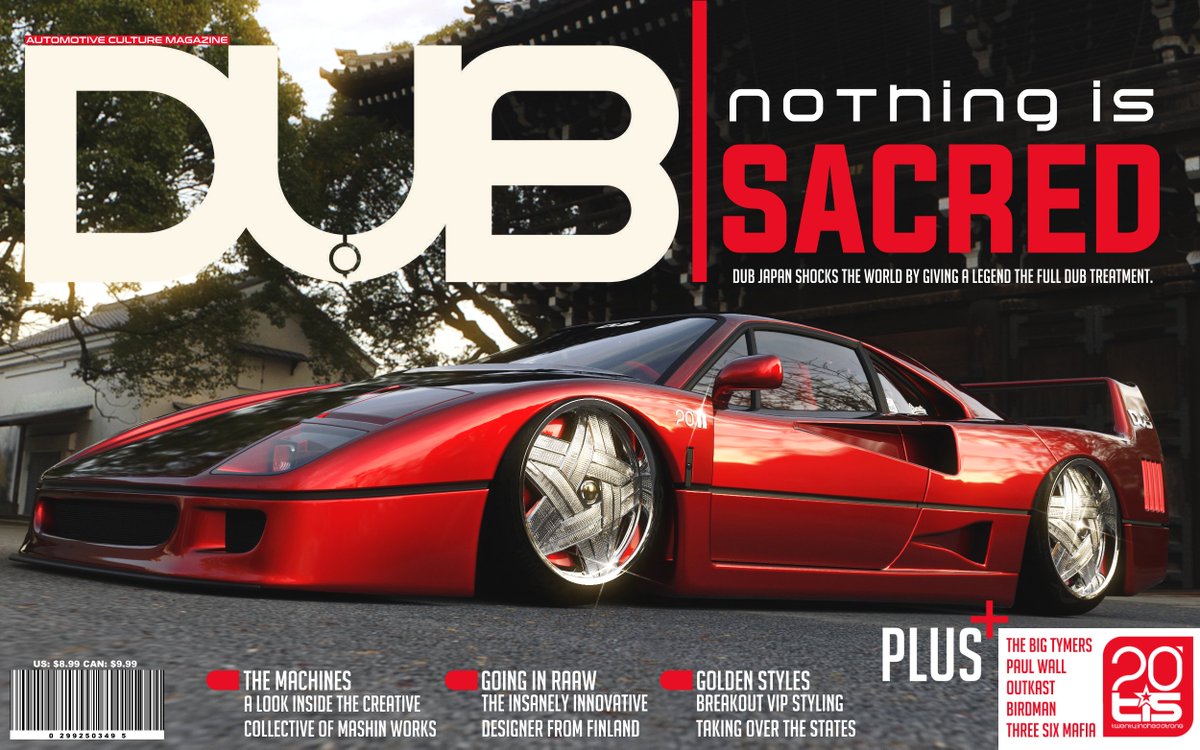 sad__machines's tweet photo. It's about time for another ruined F40 isn't it? Fitting DUB Crown spinners on a bagged F40 for the epitome of early DUB styling flexing.
#SadMachines #DUB https://t.co/Mcy65Xe9DD