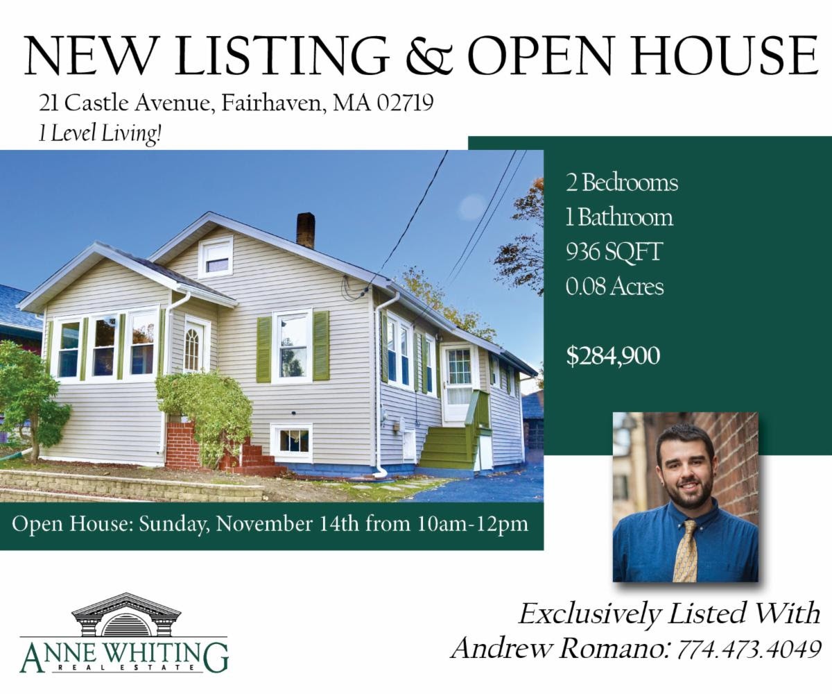 AnneWhitingRE's tweet image. New Listing &amp;amp; Open House! We hope to see you tomorrow, Sunday, November 14 from 10 am to 12 pm. For all the listing details head to annewhitingre.com!
.
.
.
.
.
.
.
.
#newlisting #openhouse #onelevel #fairhaven #massachusetts #southcoast #newbedford #realestate #realtor
