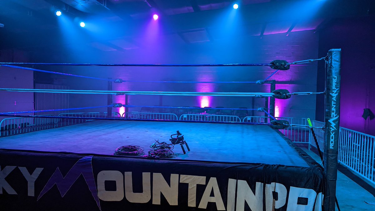 YadenRMP's tweet photo. Tonight we tape Charged from our new arena, the "RMP Summit!" Join us!
Tickets available at https://t.co/fz5H5mCLi2.
.
#rmp #prowrestling #ovw #aswarm #rmpcharged #twitch #colorado #wrestling #rmpsummit https://t.co/QrgX3OqedQ