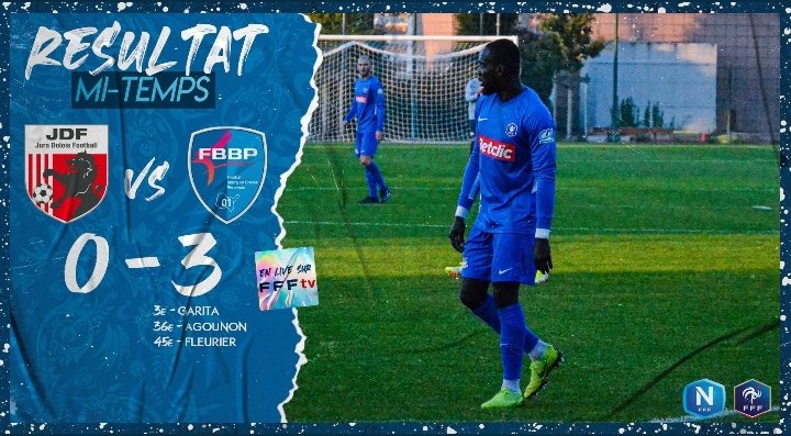 C'est la pause à Dôle sur le score de 3️⃣-0️⃣ pour les bleus !

Il ne faut surtout pas se relâcher en deuxième période ! 💙