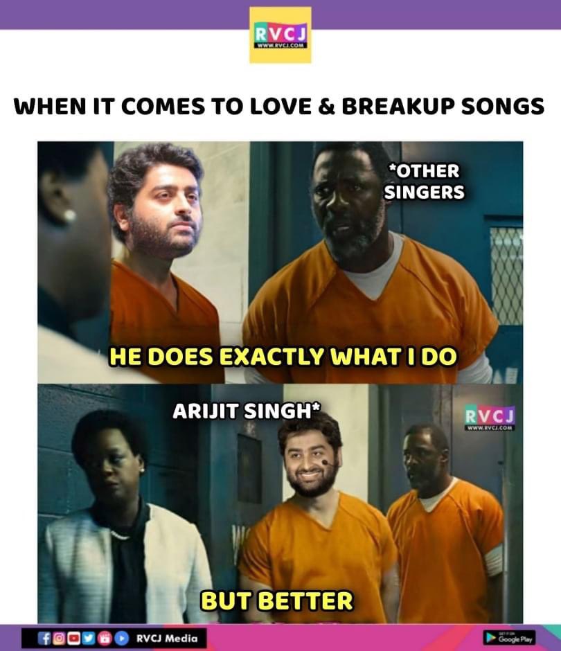 Arijit Singh 😅♥️
#arijitsingh #arijitsinghsongs #indiansingers #bollywood #bollywoodsongs #hindisongs #lovesongs #breakupsongs #rvcjmovies