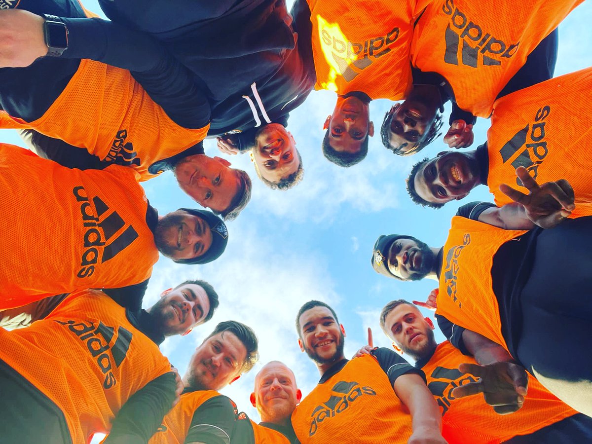 JNSFootball's tweet photo. Well done to all our coaches reaching the final of the @nusoleservices tournament. 🟠⚫️
•
•
Great day had by all and definitely will be returning for the next one. 
•
•
Congratulations to @jerkjunctionchorlton on the W. 🏆 
#jnsfootball 
#teamjns https://t.co/lYkdeP2DxS