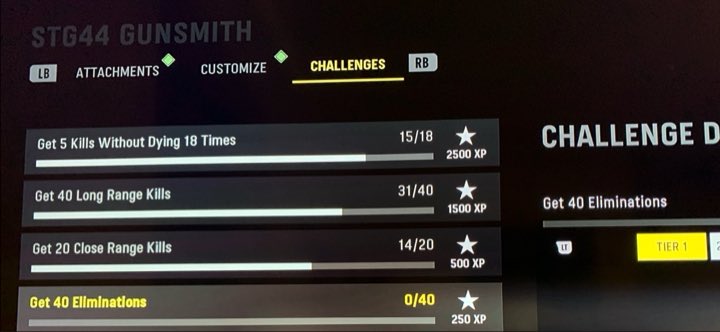 magic_martin_e's tweet photo. @SHGames The STG challenge tracking is still broken even after update. How can it say I have NO Eliminations but also that I’ve got “5kills without dying” now 15 times 😳😳. Lag is crap too!! https://t.co/Ak7rUfsBV9