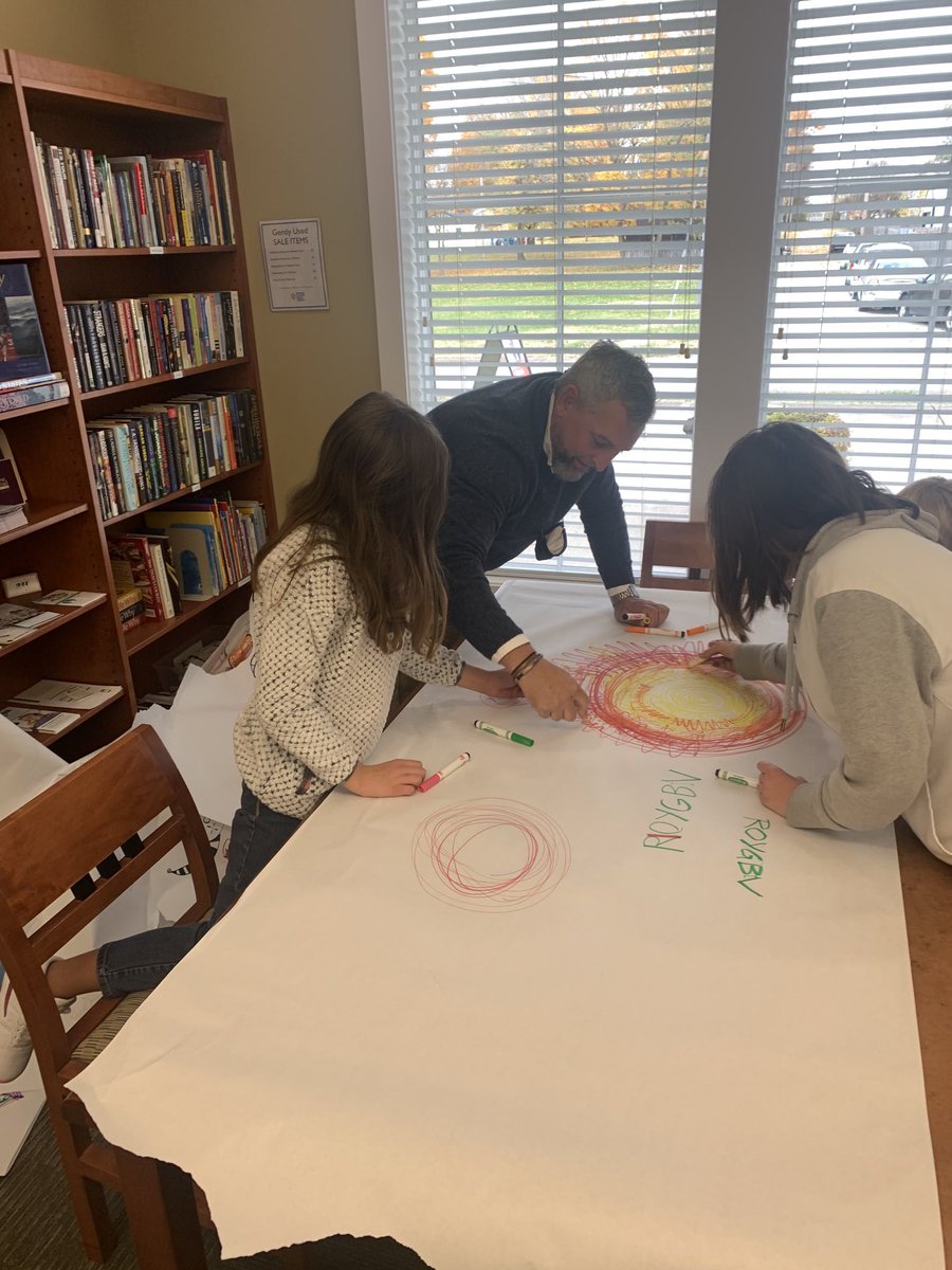 ⁦<a href="/markwayneadams/">Mark Wayne Adams</a>⁩ says, “Get rid of your erasers. The mistakes can be the best part of what you make!”
Thank you ⁦<a href="/warrencountypl/">Warren County Public Library</a>⁩ for the opportunity to train with a legend!