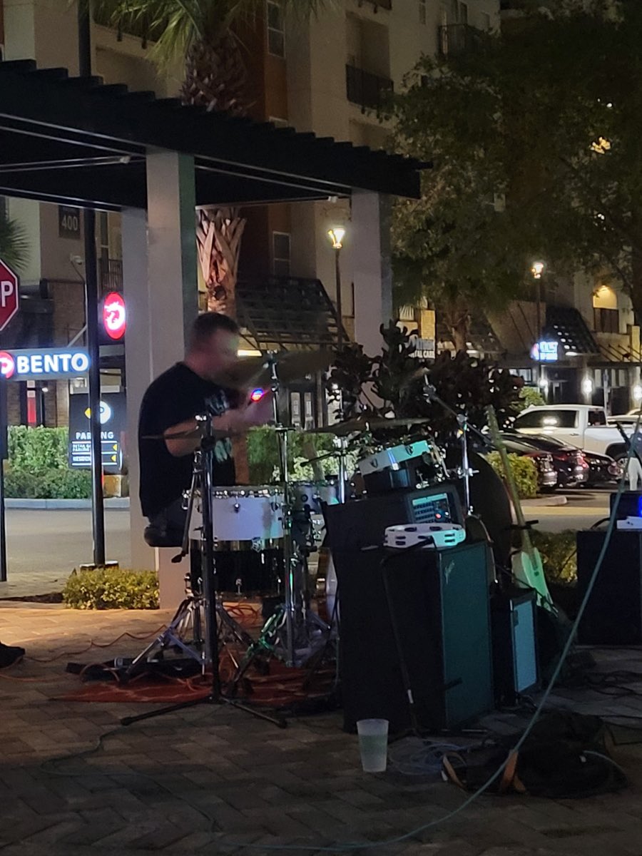 RexonDrumz's tweet photo. Had a great time last night playing at @islandwingucf with @About_Tuesday. Got so many compliments on my @SJCdrums kit. I love this thing! 😍😍😍 #abouttuesdayband #abouttuesday #sjcdrums #sjcfamily https://t.co/ltxKFdKX5L